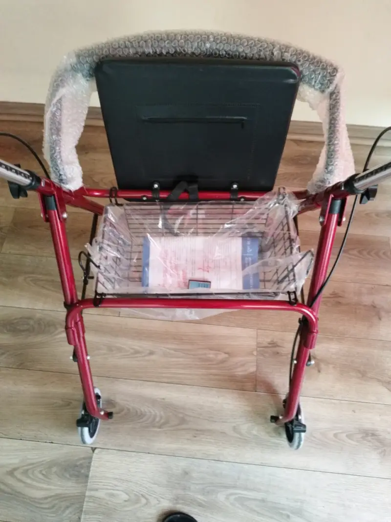 Andador adulto plegable con asiento - 4