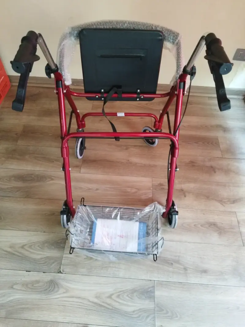 Andador adulto plegable con asiento - 5