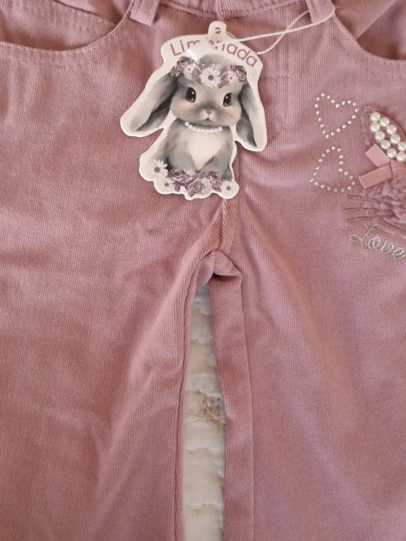Pantalon limonada bebé rosados 3 meses - 4