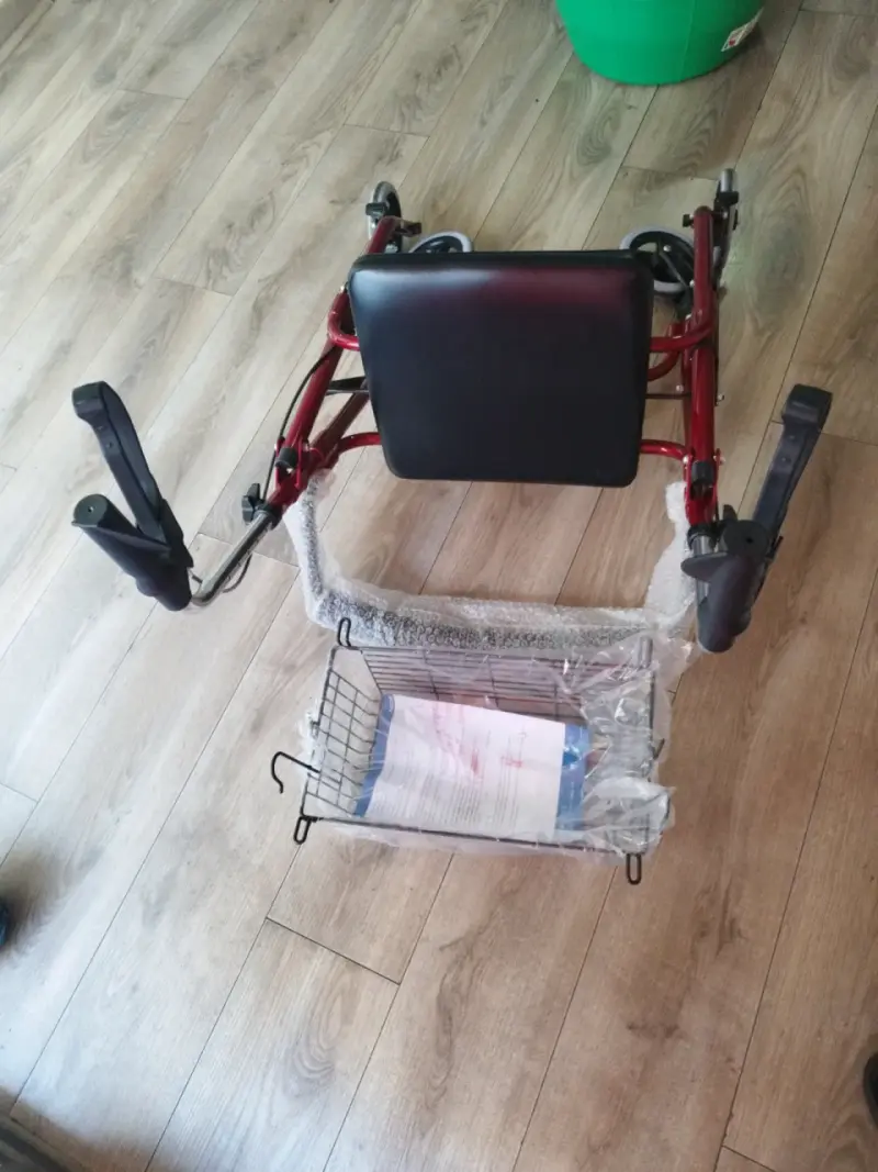 Andador adulto plegable con asiento - 6