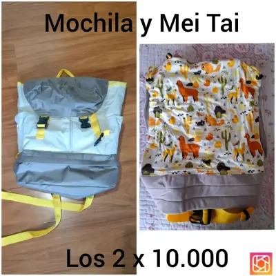 Mochila portabebé Mei Tai y mochila - miniatura 1