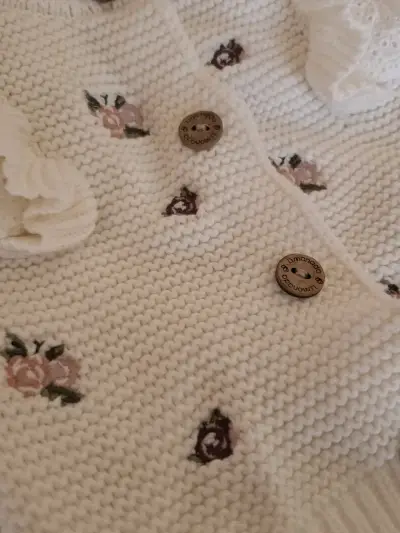 Chaleco limonada bebé con flores - miniatura 2
