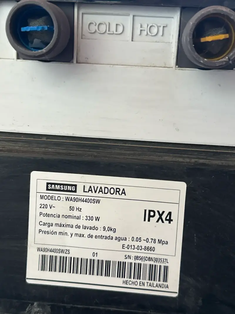 Lavadora Samsung de carga superior 9kg - 5