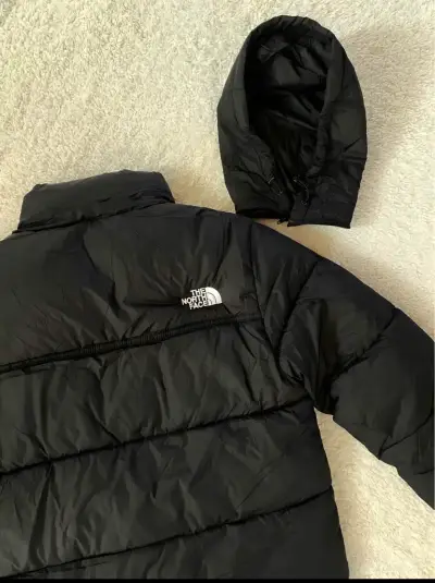 Chaqueta negra acolchada The North Face nupse 700 - miniatura 3