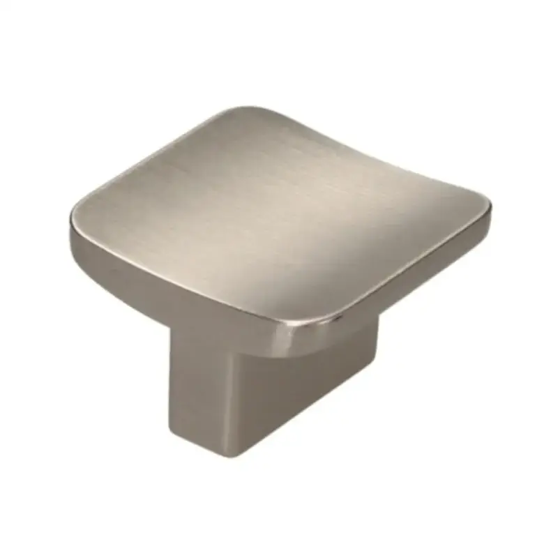 Tirador Perilla P/ Mueble Cuadrado Níquel 32mm - 1