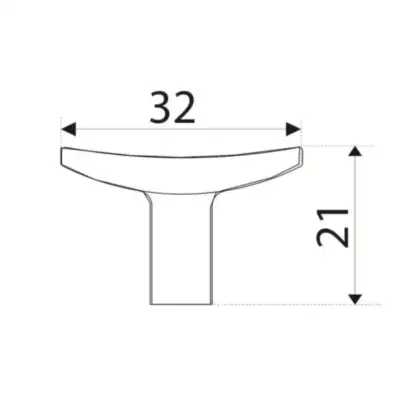 Tirador Perilla P/ Mueble Cuadrado Níquel 32mm - miniatura 3