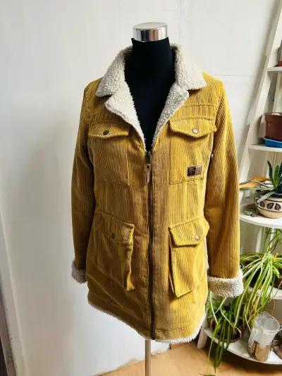 Chaqueta de cotele mostaza - miniatura 1