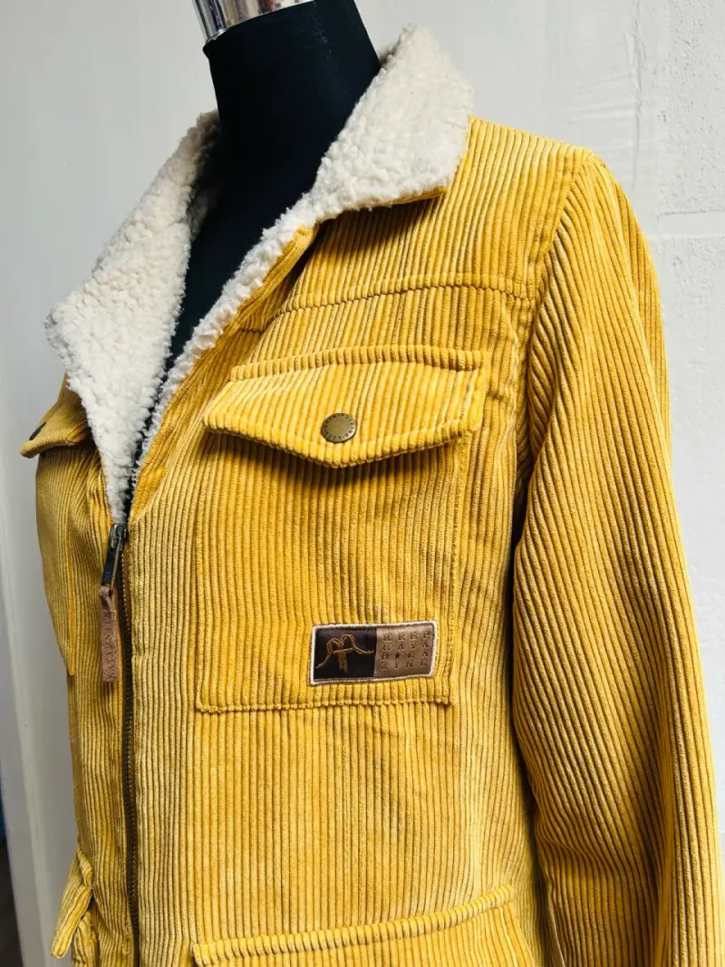 Chaqueta de cotele mostaza - 2
