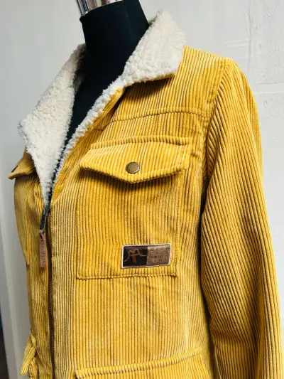 Chaqueta de cotele mostaza - miniatura 2