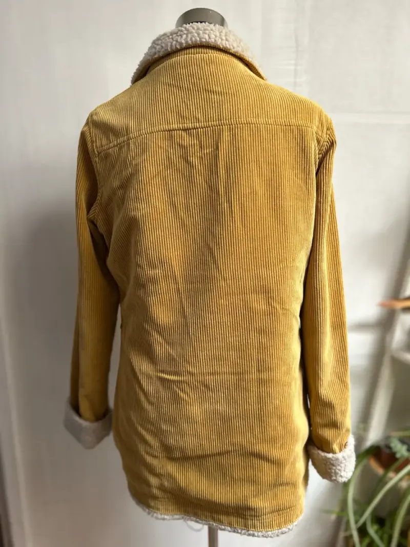 Chaqueta de cotele mostaza - 3