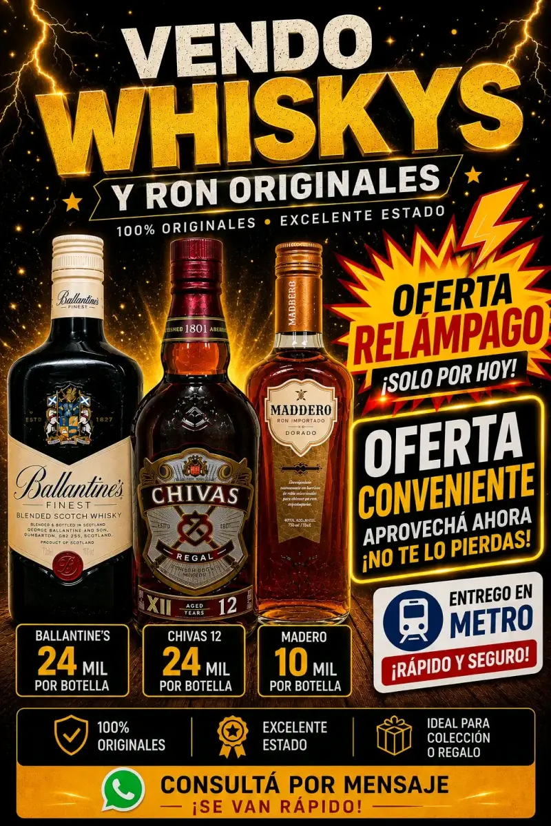 Venta de whiskys y ron originales