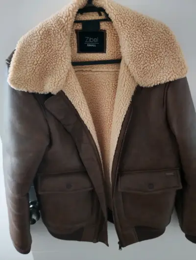Chaqueta Zibel talla M marrón con forro polar - miniatura 1