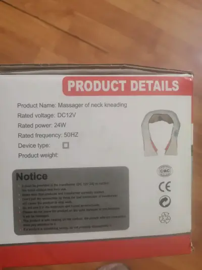 Masajeador de cuello eléctrico - miniatura 4