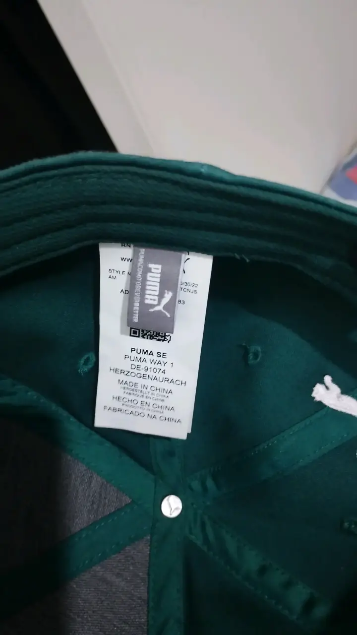 Gorra verde Puma ajustable - 1
