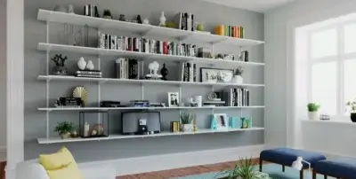 Soporte Repisa Móvil 37cm + Pilar Ranurado 32cm - miniatura 4