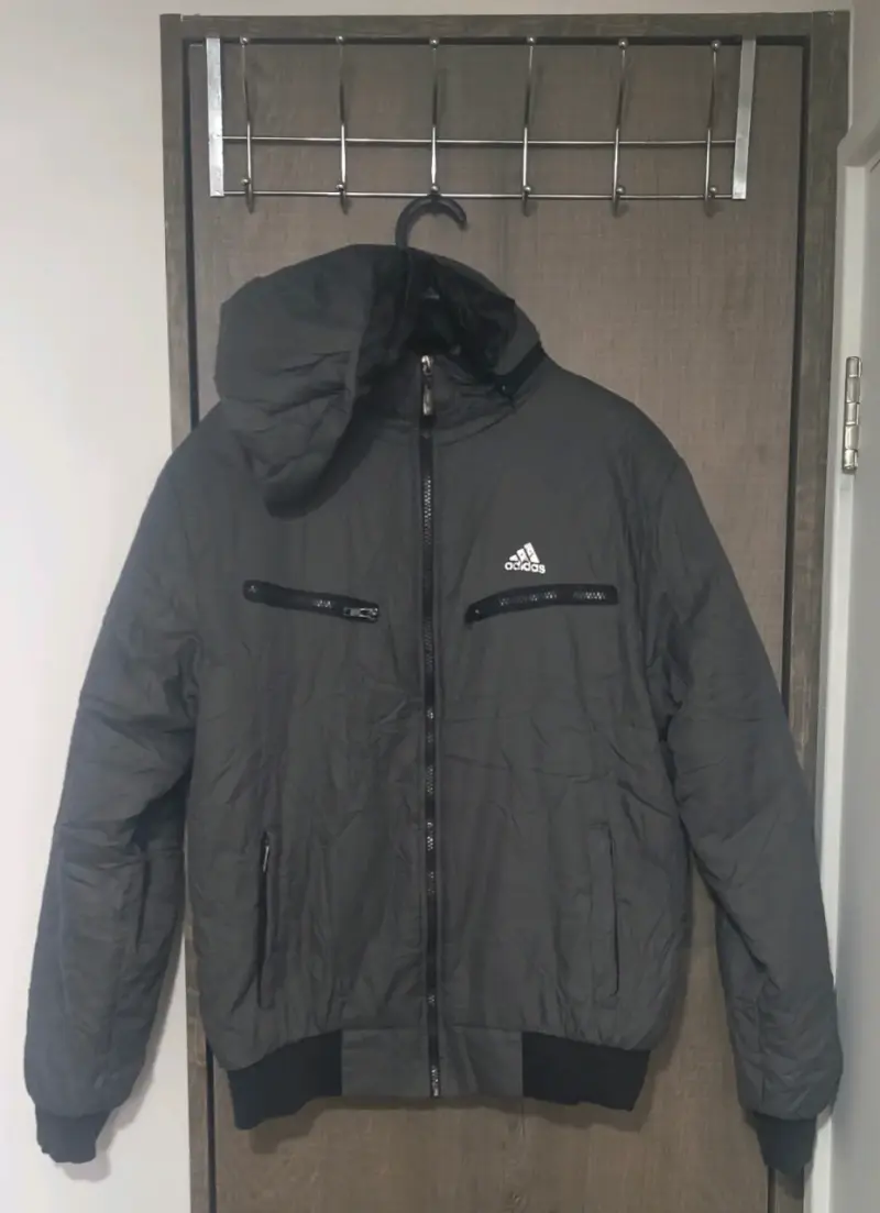 Parka Gris Adidas Con Capucha - 2