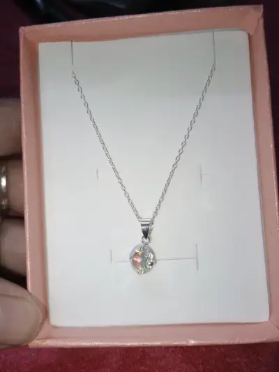 Cadena de plata punto de luz - miniatura 1