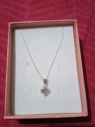 Cadena de plata punto de luz - miniatura 2