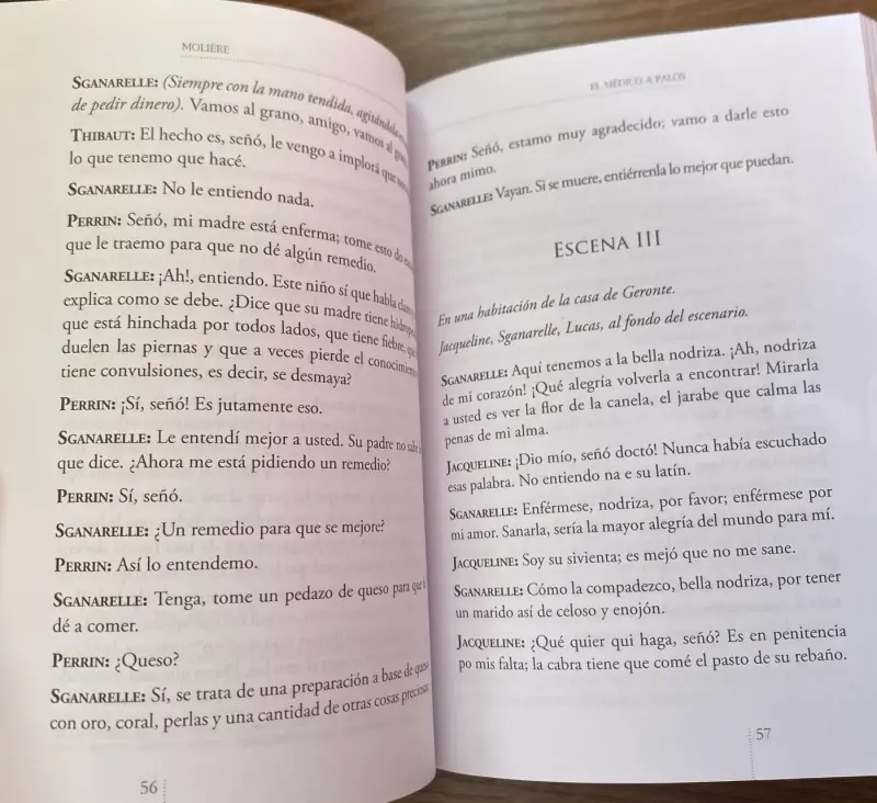 Libro el medico a palos el enfermo imaginario - 2