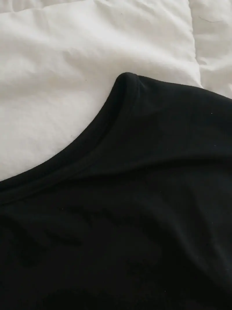 Polera negra manga larga elegante talla m - 2