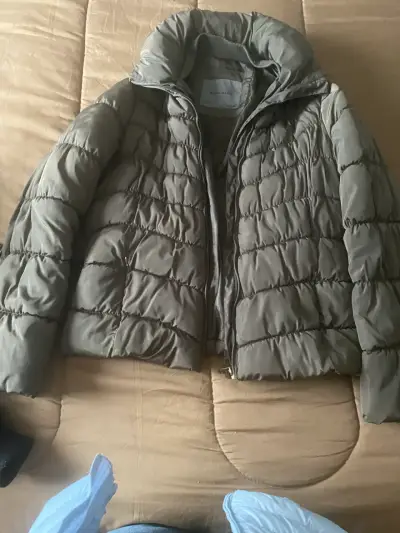 Chaqueta acolchada gris Zara - miniatura 1
