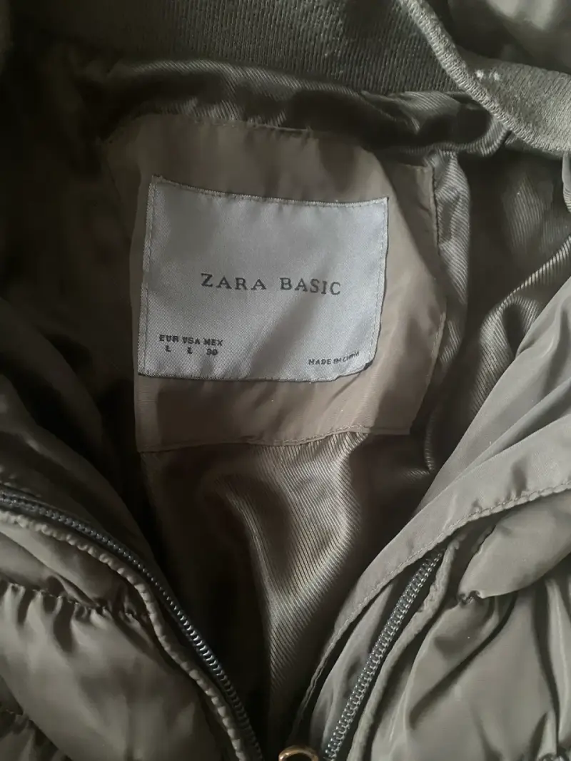 Chaqueta acolchada gris Zara - 4