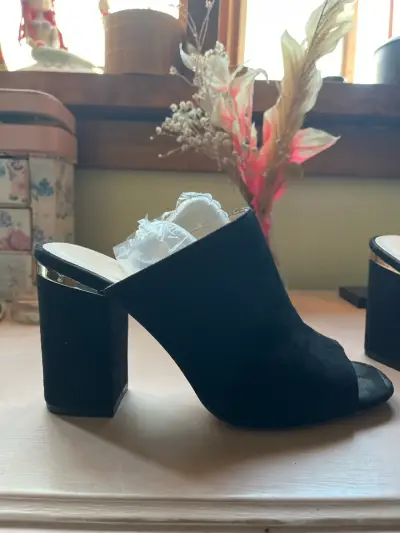 Sandalia de tacón negros - miniatura 3