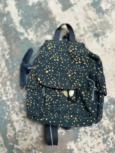 Mochila azul con dorado réplica  Kipling - miniatura 1