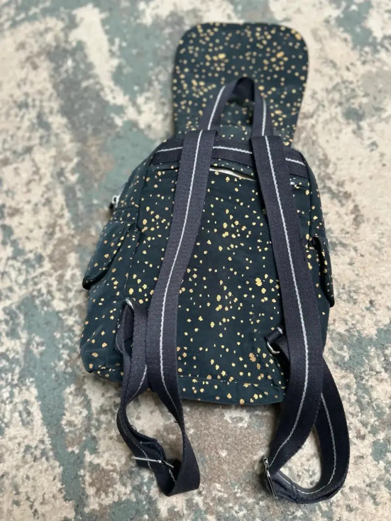 Mochila azul con dorado réplica  Kipling - 3