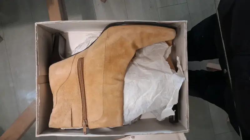 Botines de gamuza camel - 1