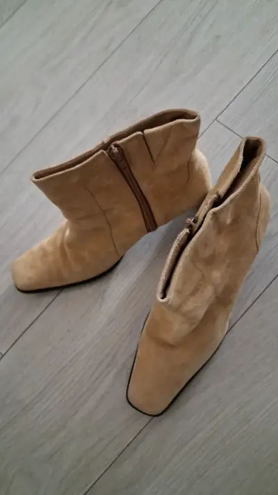 Botines de gamuza camel - miniatura 5
