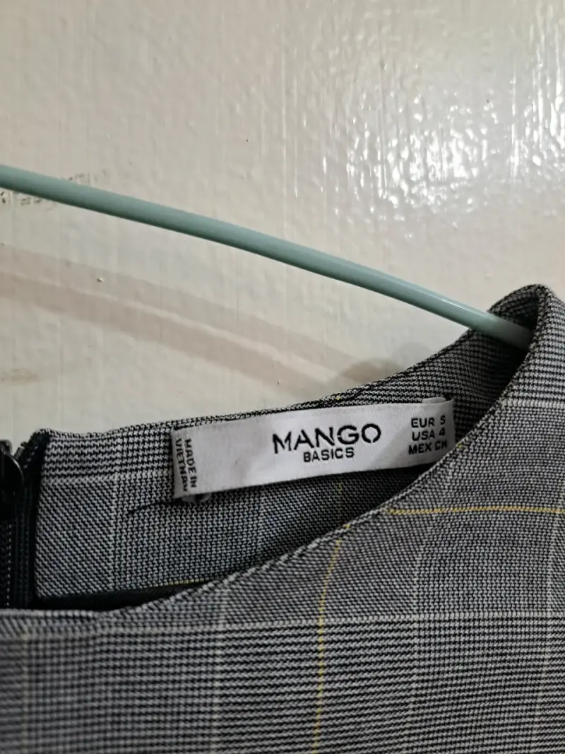 Vestido MANGO a cuadros - 3