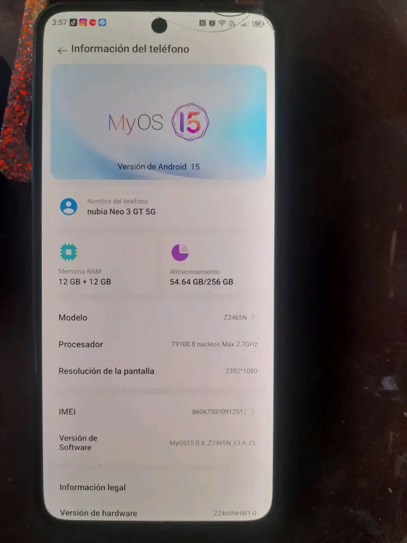 Celular Nubia neo 3 5g - 5
