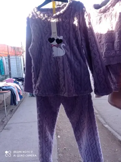 Pijama polar lila mujer - miniatura 2