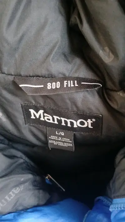 Chaqueta de plumas azul Marmot - miniatura 2
