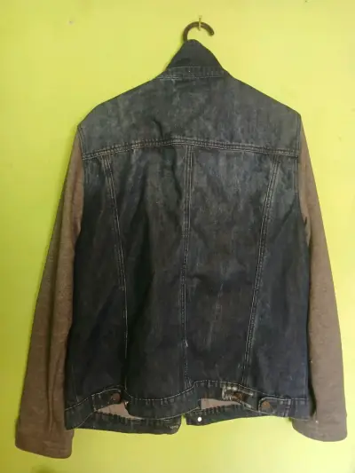 Chaqueta de mezclilla con mangas talla L - miniatura 2