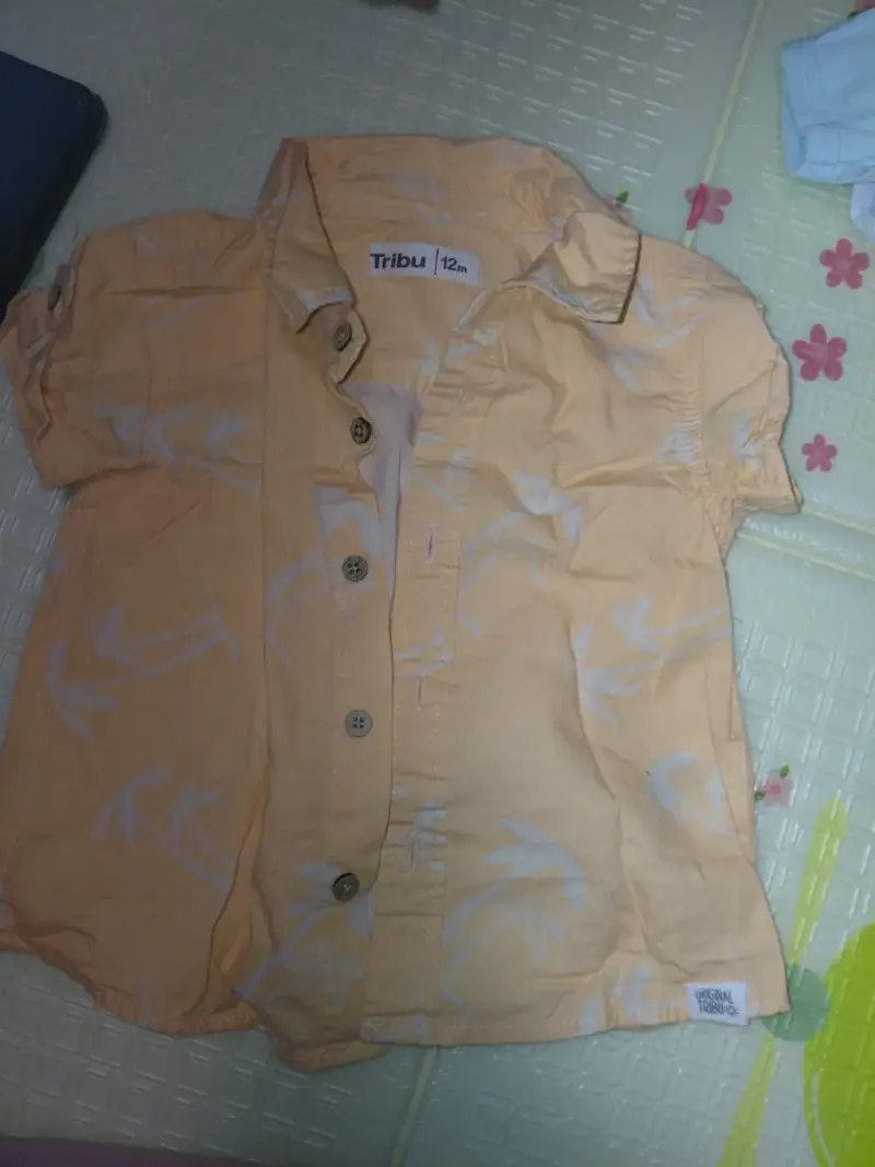 Camisa azul bebé con botones - 3