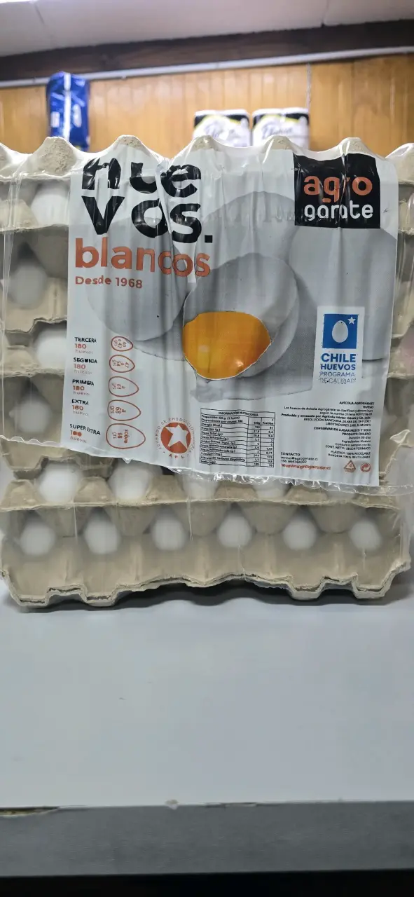 Caja de huevos blancos - 1