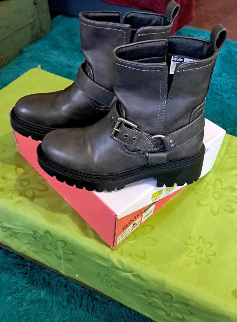 Botines de cuero negros - 3