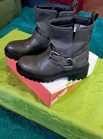 Botines de cuero negros - miniatura 3