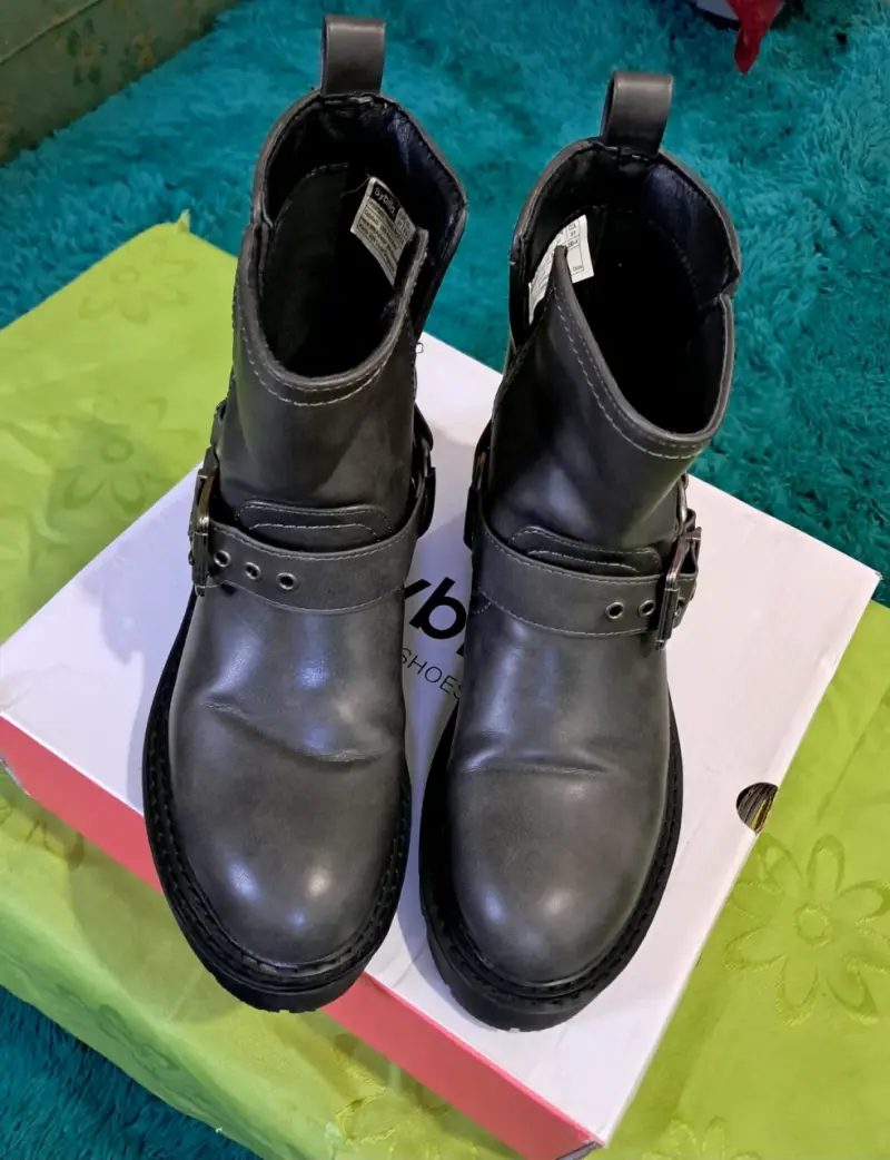 Botines de cuero negros - 4