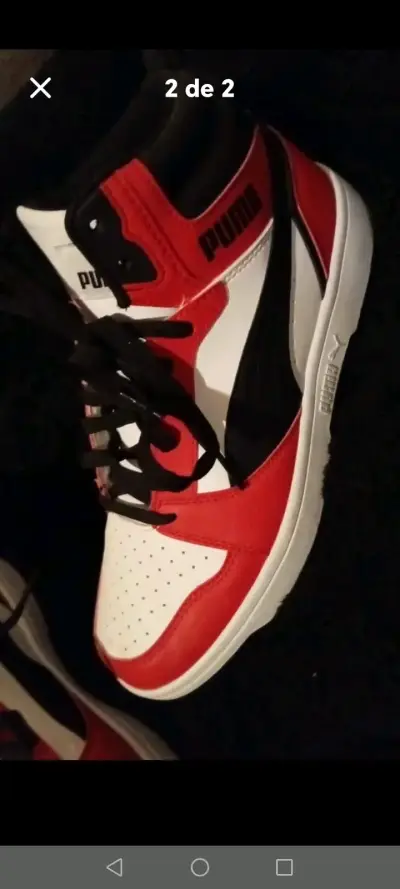Zapatillas deportivas número 41 blancas y rojas - miniatura 2