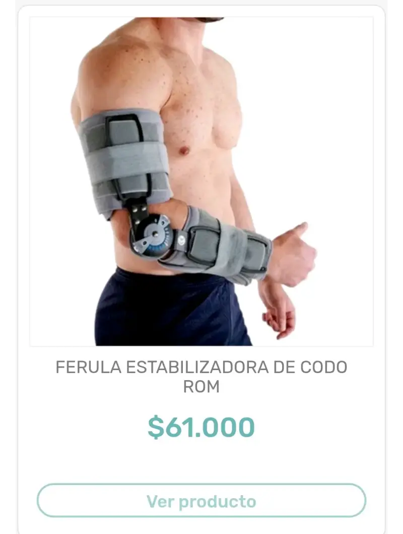 Férula estabilizadora de codo brazo derecho - 1