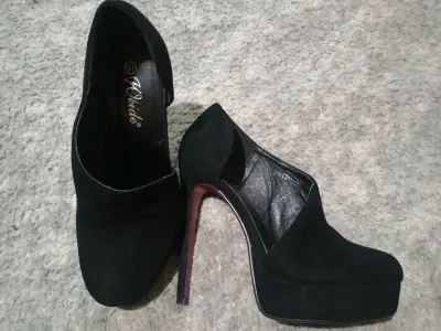 Zapatos de tacón negro Weide - miniatura 2