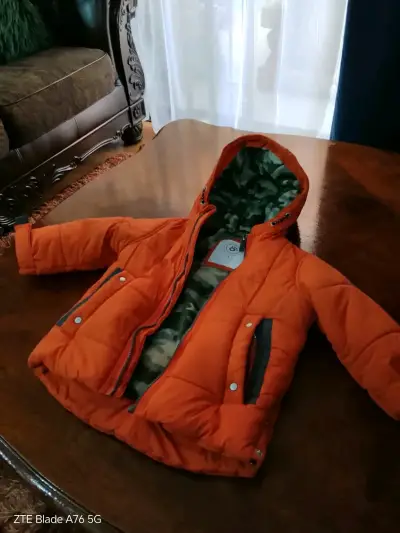 Chaqueta infantil naranjo forrada - miniatura 1