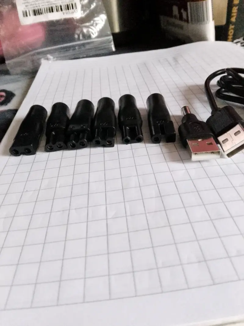 Conjunto de adaptadores y cable USB afeitar - 2