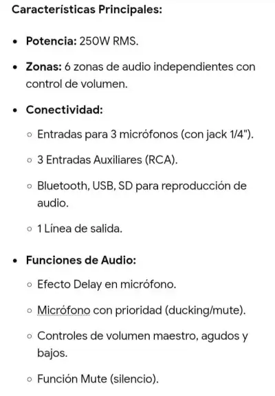 Amplificador de audio profesional - miniatura 5