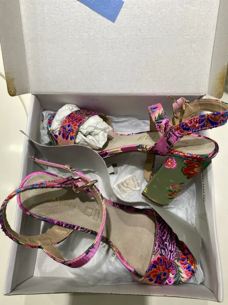 Tacones plataforma florales Basement - 2