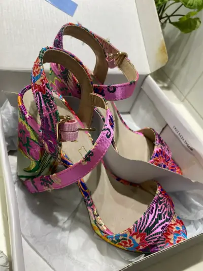 Tacones plataforma florales Basement - miniatura 3