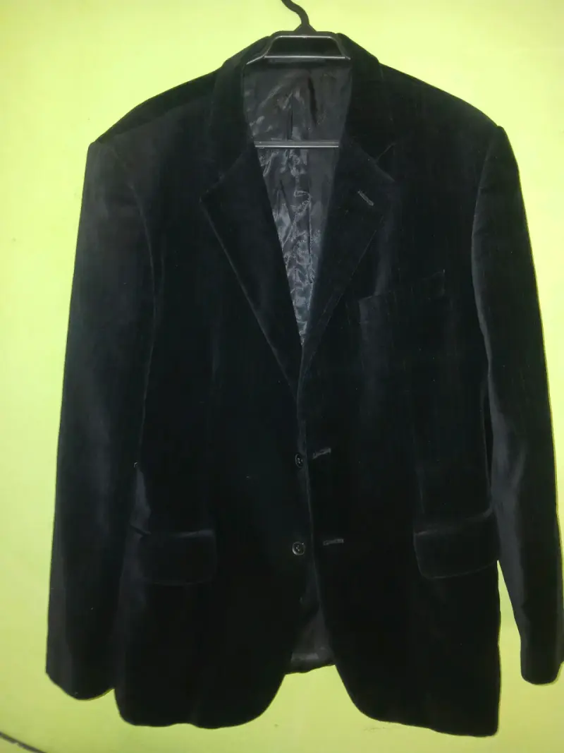 Blazer negro de terciopelo - 1